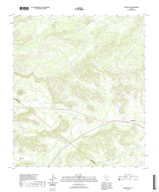 Longfellow Texas US Topo Map Image