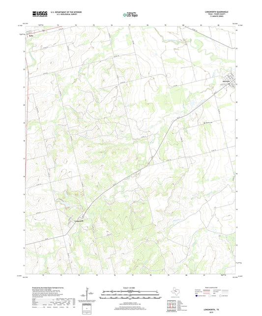 Longworth Texas US Topo Map Image