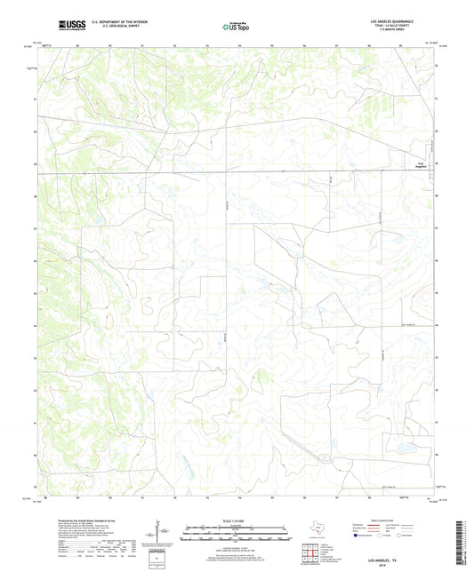 Los Angeles Texas US Topo Map Image