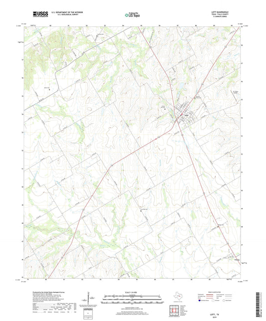 Lott Texas US Topo Map Image