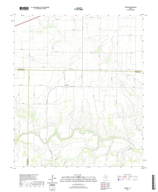 Lowake Texas US Topo Map Image