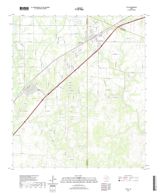 Lytle Texas US Topo Map Image