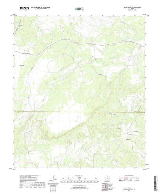 Magill Mountain Texas US Topo Map Image