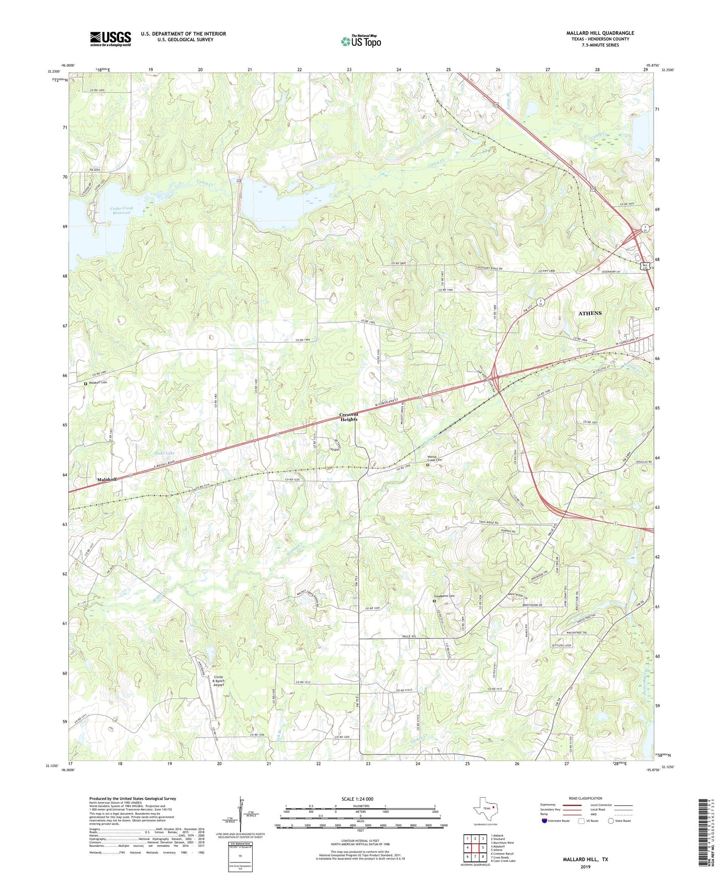 Mallard Hill Texas US Topo Map Image
