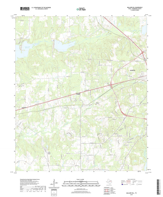 Mallard Hill Texas US Topo Map Image