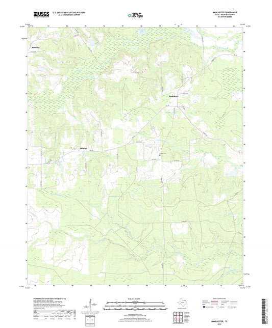 Manchester Texas US Topo Map Image