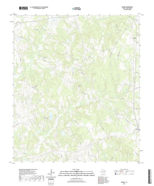 Margie Texas US Topo Map Image