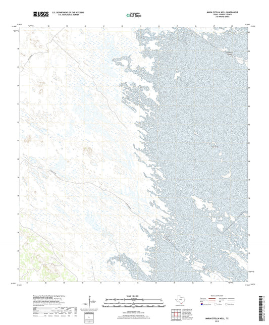 Maria Estella Well Texas US Topo Map Image