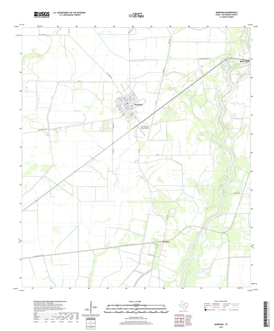 Markham Texas US Topo Map Image