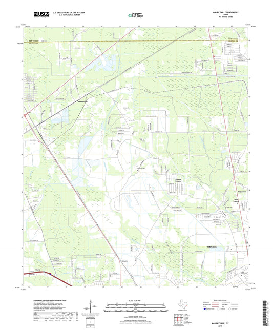 Mauriceville Texas US Topo Map Image
