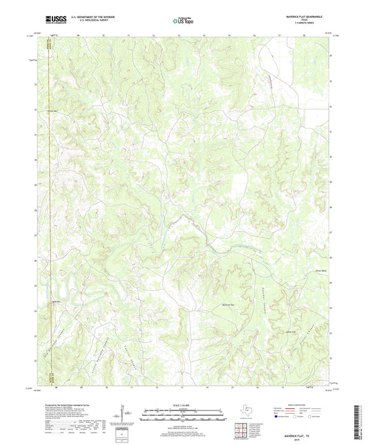 Maverick Flat Texas US Topo Map Image