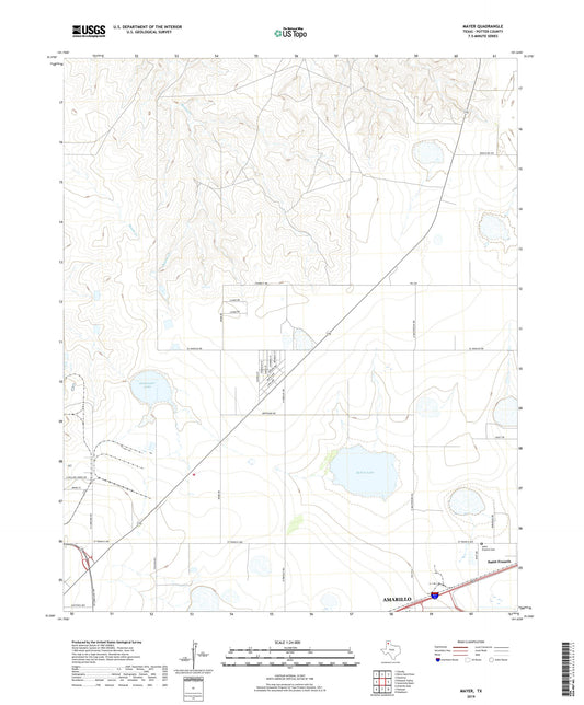 Mayer Texas US Topo Map Image