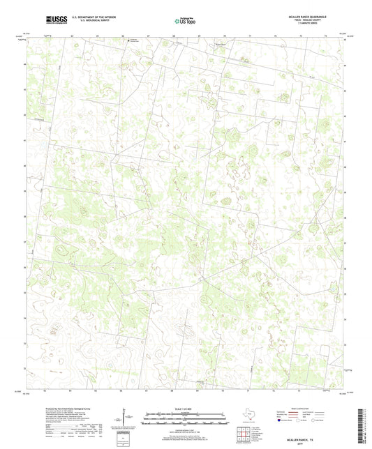 McAllen Ranch Texas US Topo Map Image