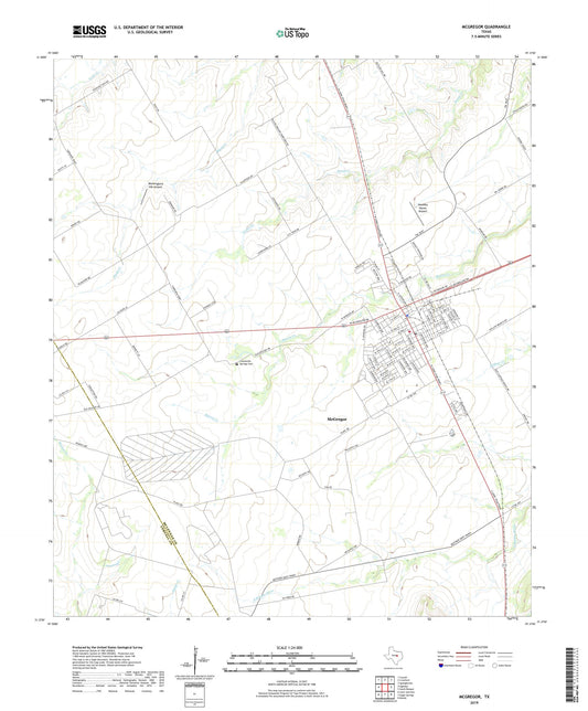 McGregor Texas US Topo Map Image