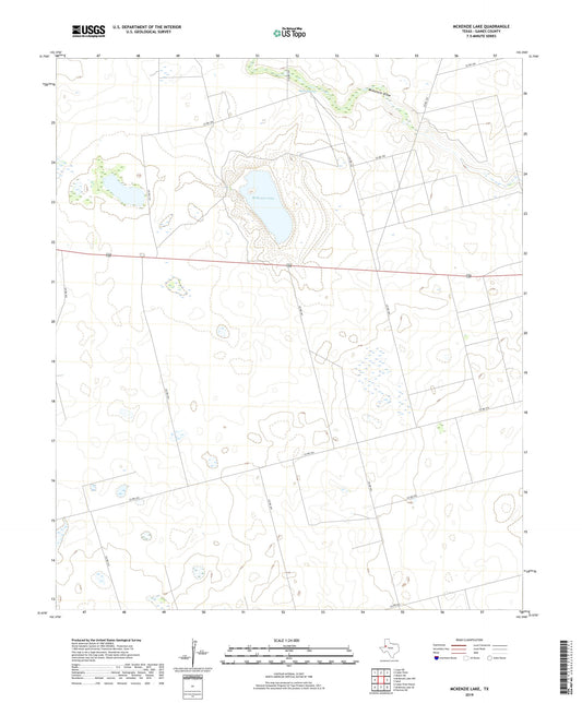 McKenzie Lake Texas US Topo Map Image