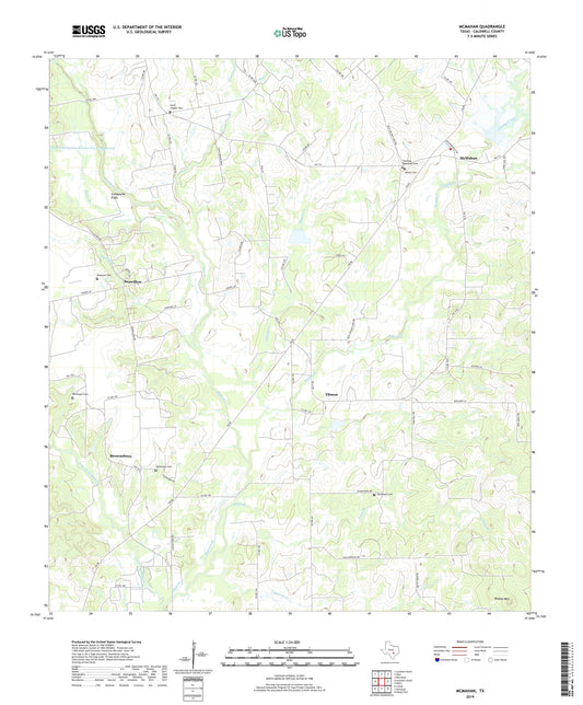 McMahan Texas US Topo Map Image