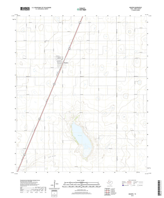 Meadow Texas US Topo Map Image