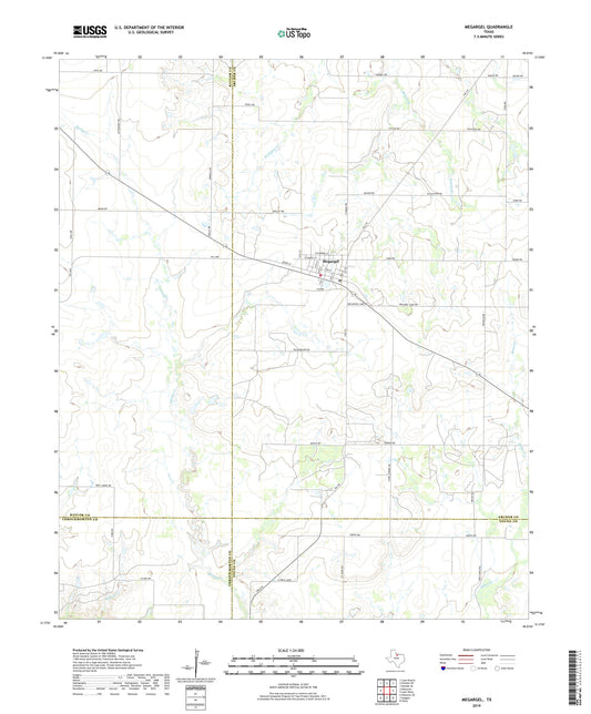 Megargel Texas US Topo Map Image