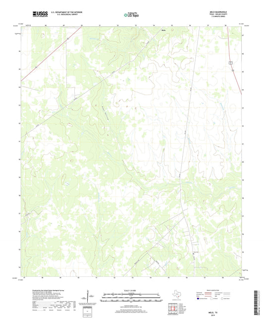 Melo Texas US Topo Map Image