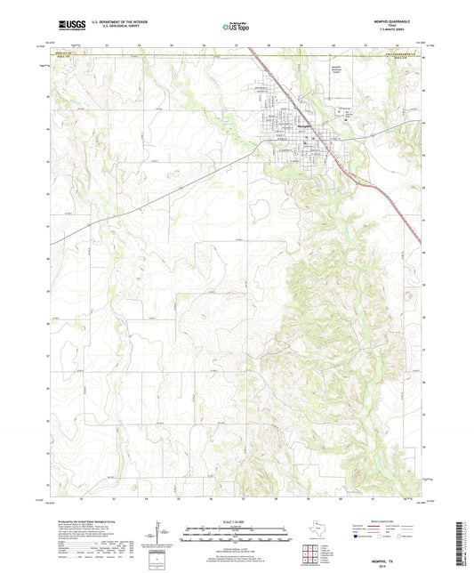 Memphis Texas US Topo Map Image