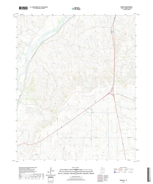 Mendota Texas US Topo Map Image