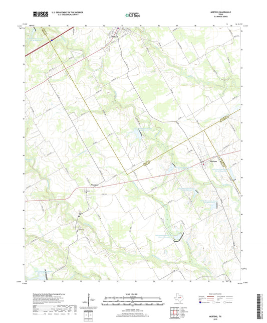 Mertens Texas US Topo Map Image