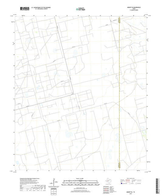 Midkiff SE Texas US Topo Map Image