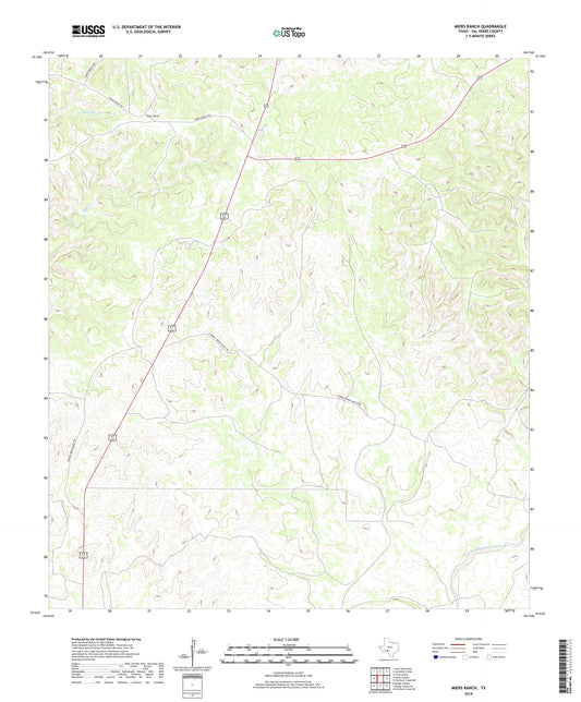 Miers Ranch Texas US Topo Map Image