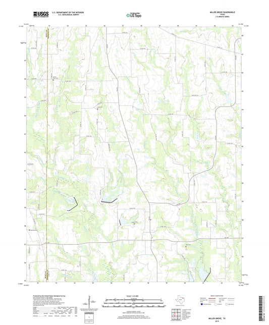 Miller Grove Texas US Topo Map Image