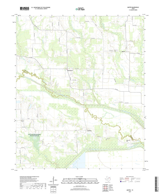 Minter Texas US Topo Map Image