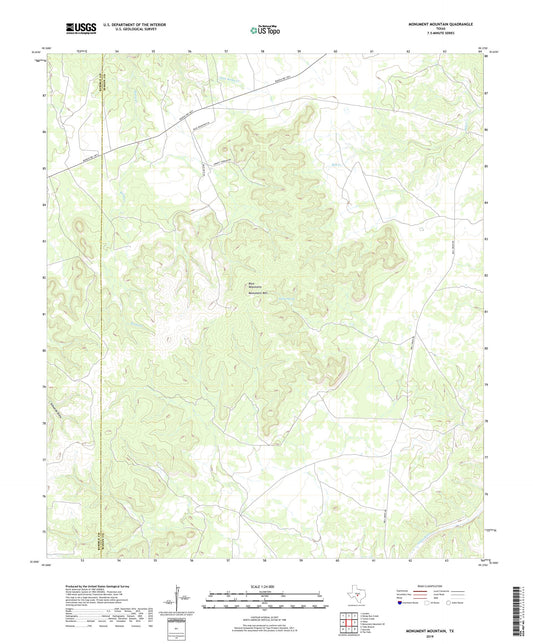 Monument Mountain Texas US Topo Map Image