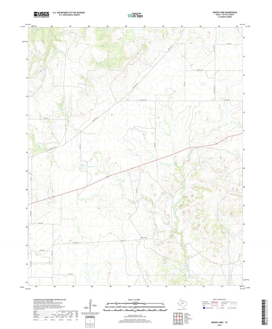 Moons Camp Texas US Topo Map Image