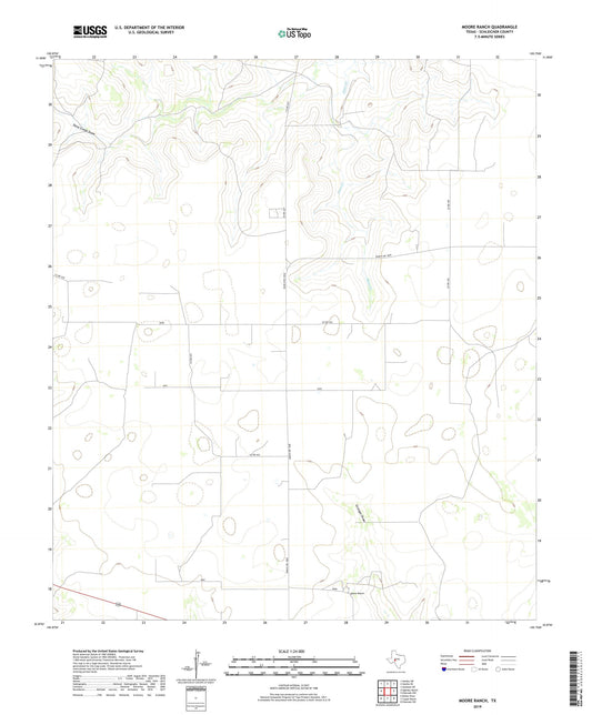 Moore Ranch Texas US Topo Map Image