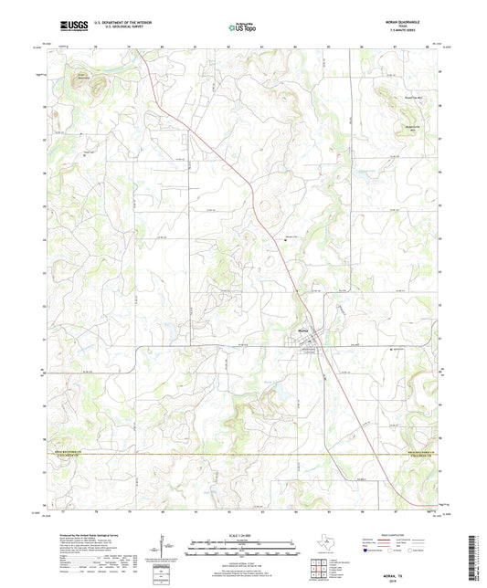 Moran Texas US Topo Map Image