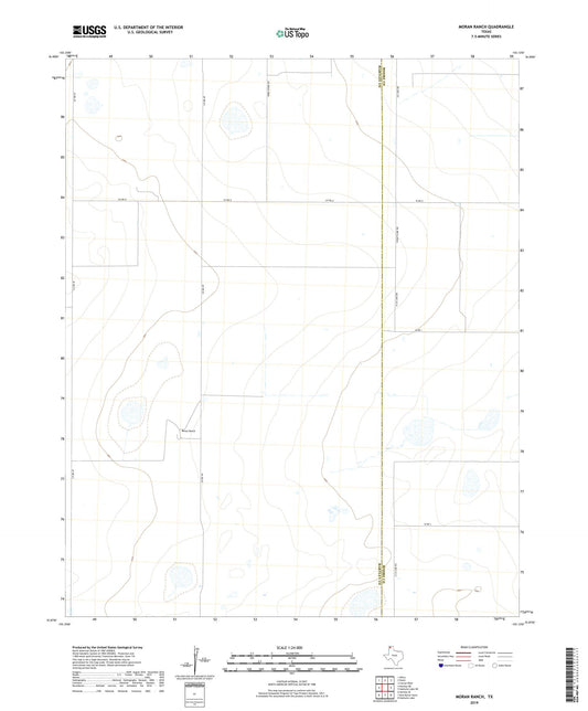 Moran Ranch Texas US Topo Map Image