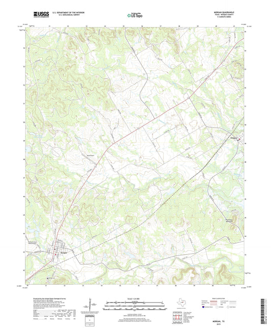 Morgan Texas US Topo Map Image