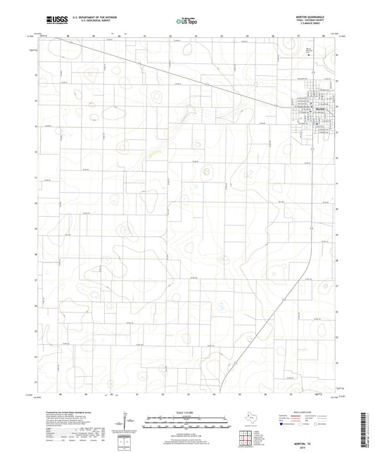 Morton Texas US Topo Map Image