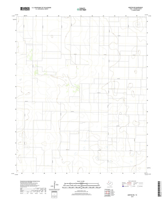 Morton NW Texas US Topo Map Image