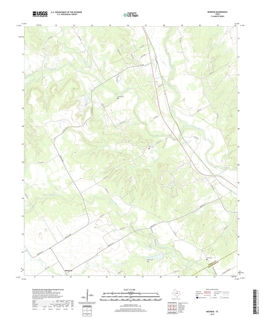 Mosheim Texas US Topo Map Image