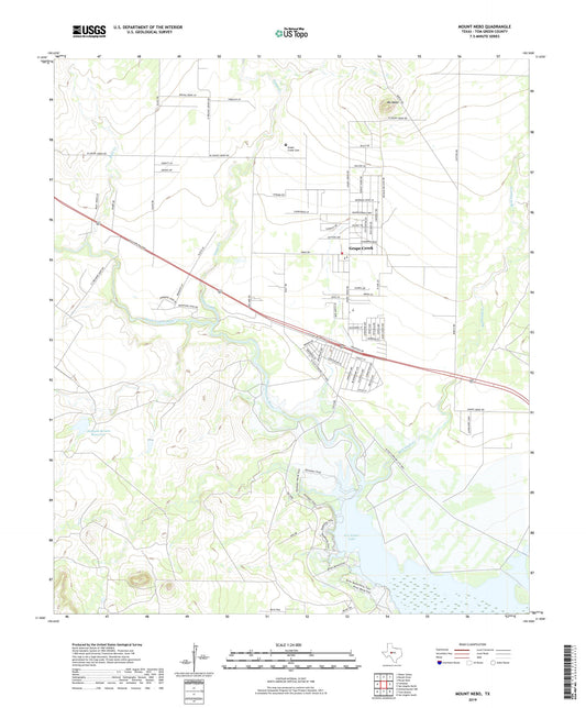 Mount Nebo Texas US Topo Map Image