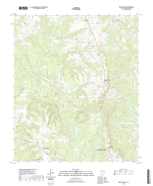 Mount Selman Texas US Topo Map Image