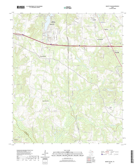 Mount Sylvan Texas US Topo Map Image