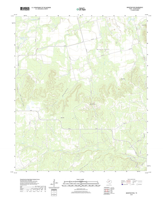 Mountain Pass Texas US Topo Map Image