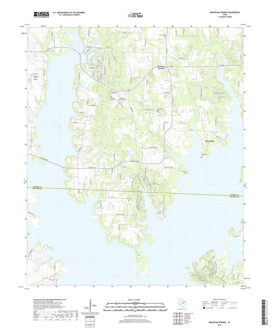 Mountain Springs Texas US Topo Map Image