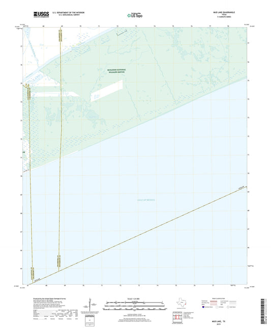 Mud Lake Texas US Topo Map Image