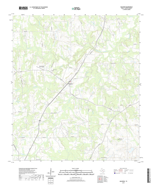 Muldoon Texas US Topo Map Image