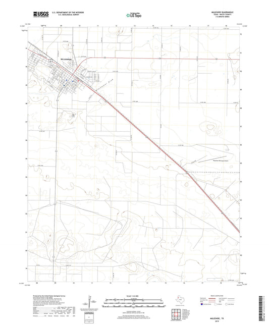Muleshoe Texas US Topo Map Image