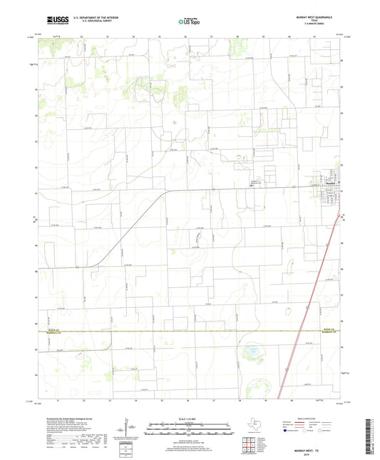 Munday West Texas US Topo Map Image