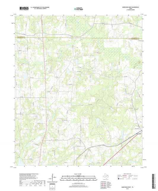 Murchison West Texas US Topo Map Image