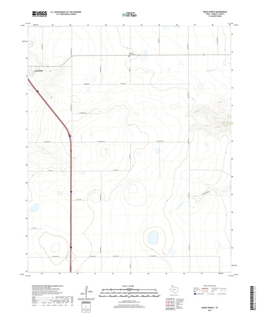 Nance Ranch Texas US Topo Map Image